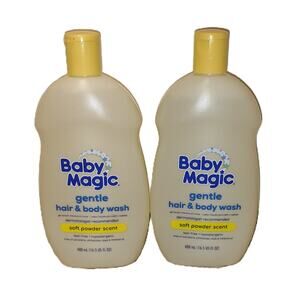 Baby Magic Tear-Free Gentle Hair & Body Wash for Infants, 16.5 oz - 2 Bottles